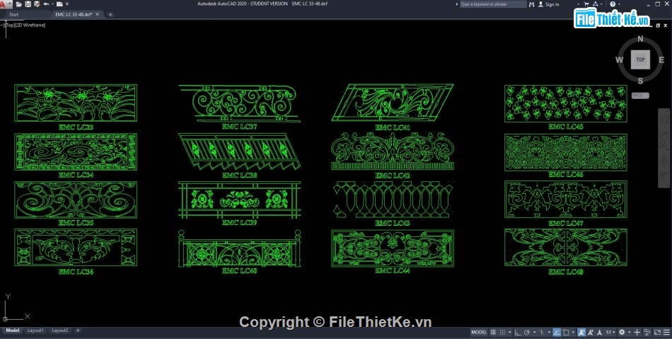 CNC lan can,file lan can,lan can CNC,mẫu lan can CNC