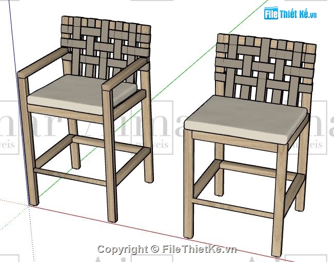 10 mẫu ghế đẹp,sketchup 10 mẫu ghế,ghế đơn đẹp