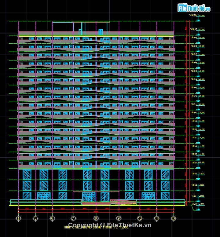 bản vẽ chung cư,bản vẽ chung cư cao tầng,đồ án chung cư,đồ án tốt nghiệp xây dựng
