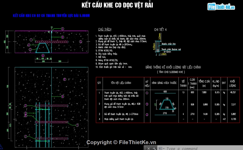 thiết kế khe co giãn,khe co giãn tấm btxm,mặt đường btxm,khe co giãn mặt đường,mặt bằng phân tấm