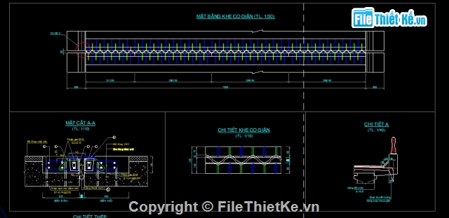 khe co giãn,Bản vẽ khe co giãn,khe nứt,khe biến dạng,thiết kế khe co giãn,khe co giãn cao su