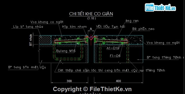 khe co giãn,Bản vẽ khe co giãn,khe nứt,khe biến dạng,thiết kế khe co giãn,khe co giãn cao su