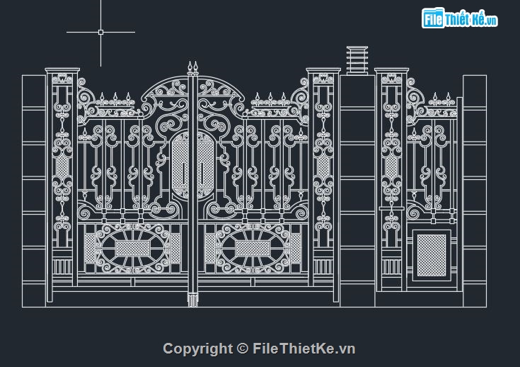 Bản vẽ Autocad Hàng rào,Bản vẽ cad cổng,File cad cổng,Bản vẽ cad tường rào,File cad cổng tường rào,Bản vẽ cổng autocad