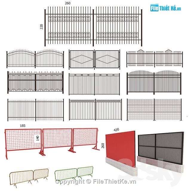 mẫu cổng,mẫu cổng xếp,3dmax cổng,3dmax mẫu cổng