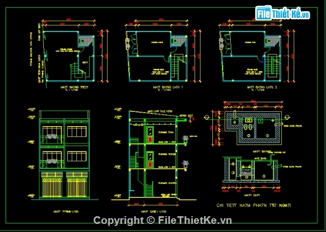 biệt thự phố,Bản vẽ nhà phố,biệt thự nhà vườn,mẫu biệt thự,nhà kích thước 6 x 7m