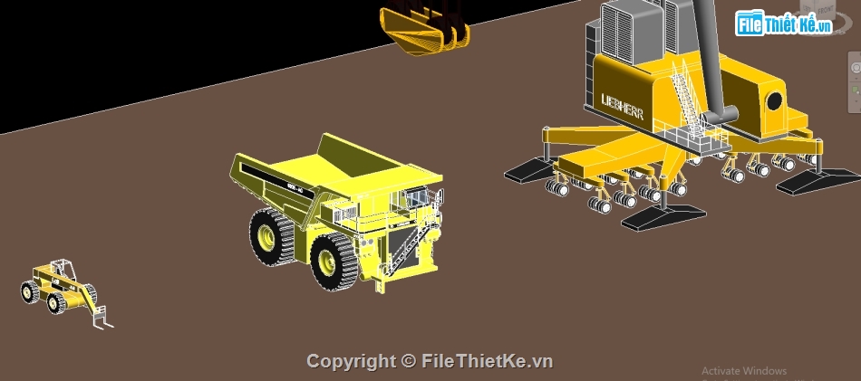 máy xây dựng,family máy thi công revit,Construction EQUIPMENT