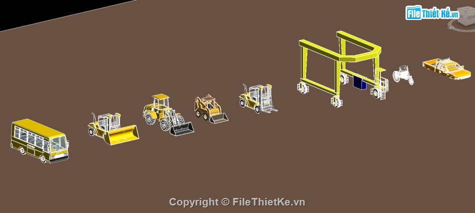 máy xây dựng,family máy thi công revit,Construction EQUIPMENT