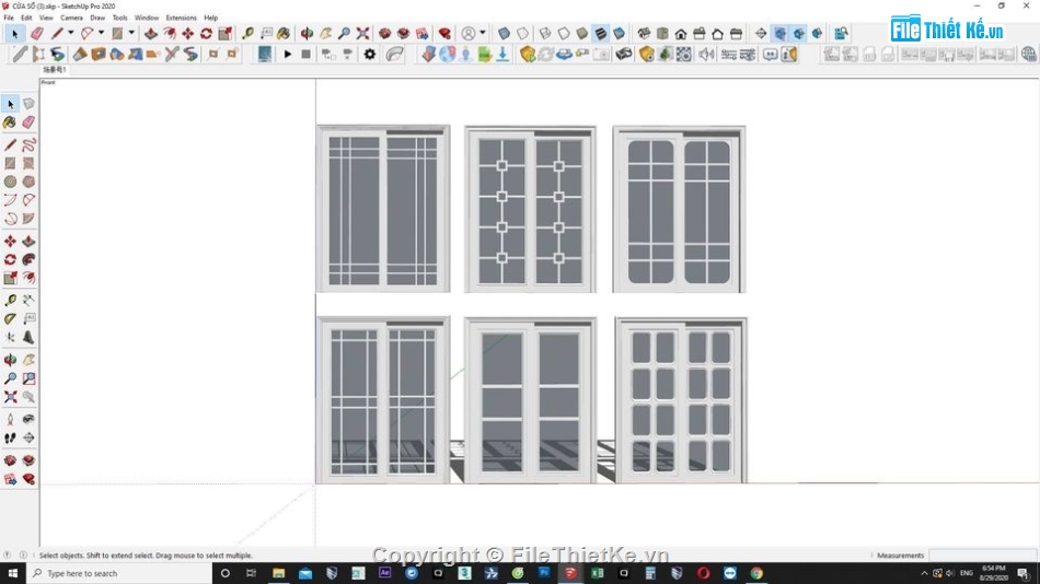 các mẫu cửa su,Sketchup mẫu cửa sổ,các loại cửa sổ,Tổng hợp các mẫu cửa sổ
