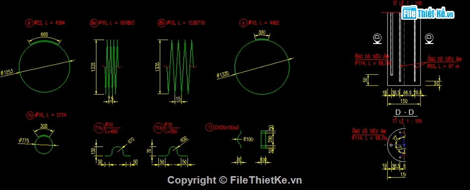 khoan nhồi cọc,cọc nhồi,bản vẽ cọc khoan nhồi