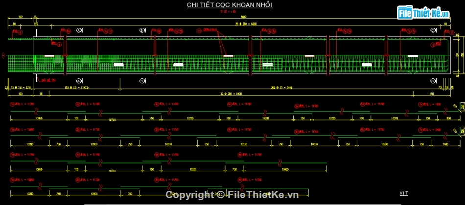 khoan nhồi cọc,cọc nhồi,bản vẽ cọc khoan nhồi