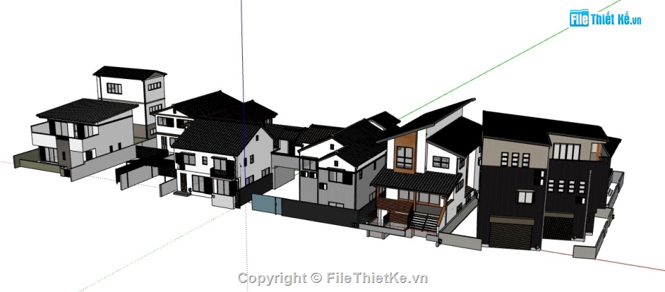 mẫu biệt thự sketchup,biệt thự sketchup,sketchup biệt thự,mẫu biệt thự