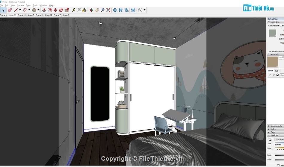 Model Sketchup Phòng ngủ,sketchup phòng ngủ,File sketchup phòng ngủ,phòng ngủ sketchup