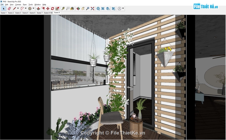 Model Sketchup Phòng ngủ,sketchup phòng ngủ,File sketchup phòng ngủ,phòng ngủ sketchup