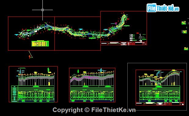 thiết kế bản vẽ thi công,Trắc dọc và trắc ngang tuyến đường,thiết kế bản vẽ,bản vẽ thi công đường,bản vẽ đường