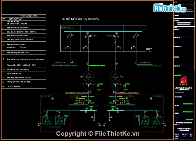 ban ve dwg,trạm biến áp,trạm điện,cột máy biến áp 560kva