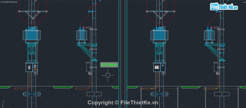 Bản vẽ trạm biến áp 1 cột,Bản vẽ đèn năng lượng mặt trời,Biện pháp thi công chiếu sáng,Bản vẽ autocad tủ điện MSB,Biện pháp thi công chống sét,Trạm biến áp
