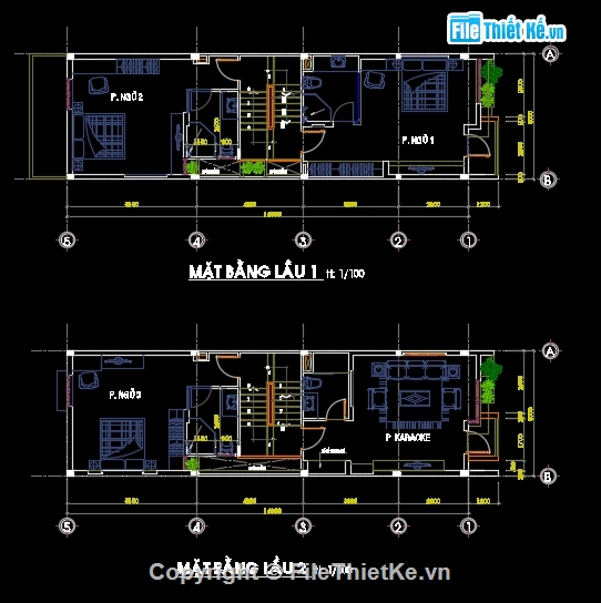 Triển khai kiến trúc,kiến trúc nhà phố 3 tầng,triển khai kiến trúc nhà phố 5x20m