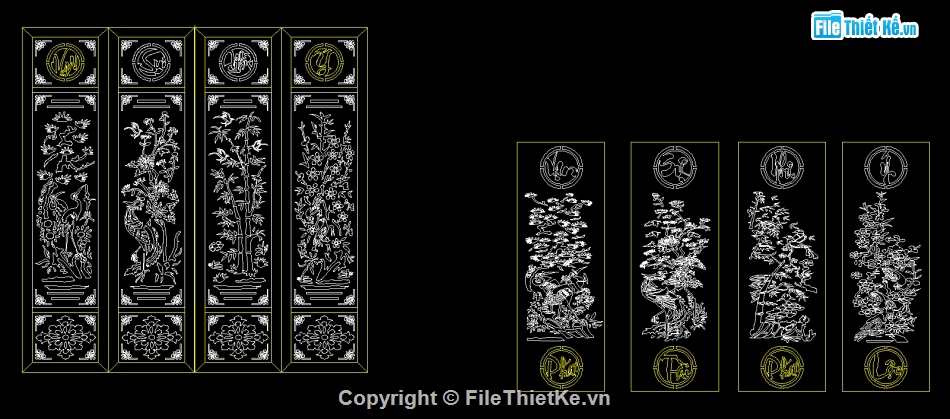 Cổng CNC thư viện 250 mẫu,TÙNG CÚC TRÚC MAI,cắt plasma cnc tứ quý,mãu cổng 4 cánh cnc,file cắt CNc cửa cổng,Trọn Bộ 250 File Cắt CNC