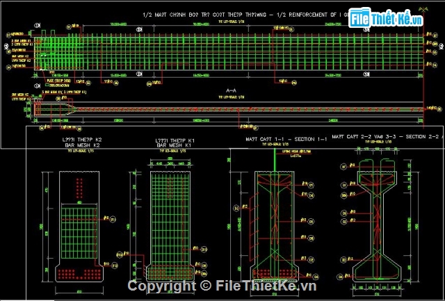 bản vẽ super T,bản vẽ Cầu Phong Mỹ,Đồng Tháp