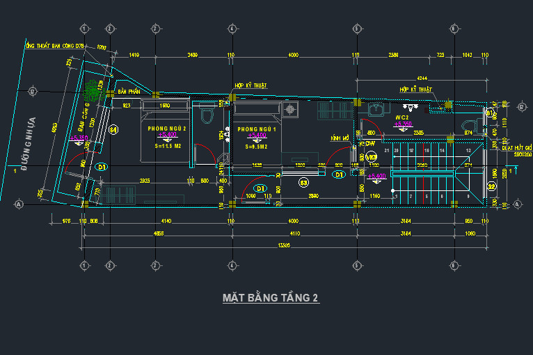 cad nhà phố 3 tầng,bản vẽ nhà phố 3 tầng,kiến trúc nhà phố 3 tầng