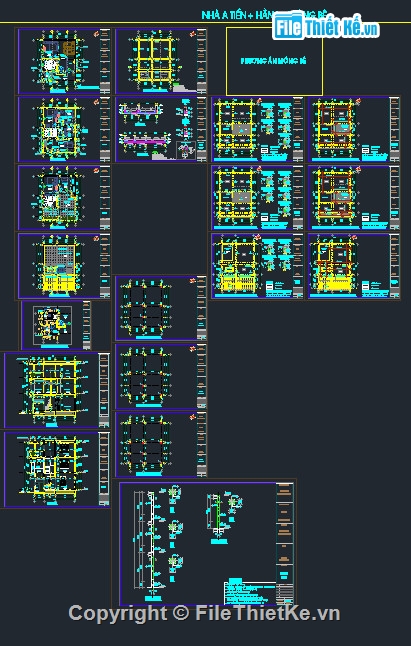 nhà phố 3 tầng,bản vẽ 3 tầng,cad nhà 3 tầng,nhà phố 3 tầng file cad