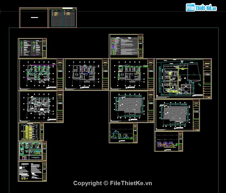 biệt thự 1 tầng mái thái,biệt thự mái thái 1 tầng,autocad biệt thự 1 tầng,biệt thự 1 tầng,mẫu biệt thự 1 tầng