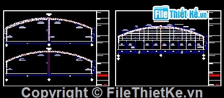 bản vẽ Cad nhà vòm,file cad nhà vòm,nhà vòm