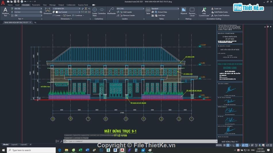 hội trường nhà văn hóa 15x27.5m,văn hóa xã 15x27.5m,hội trường trường học,trọn bộ hồ sơ bản vẽ nhà văn hóa,bản vẽ cad hội trường