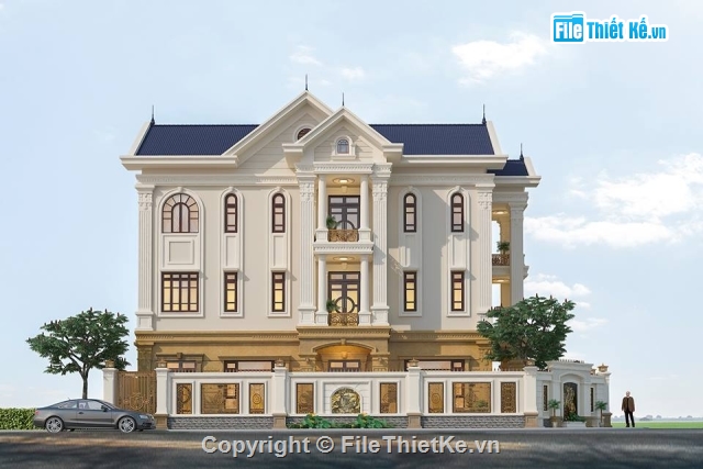 hồ sơ biệt thự,hồ sơ thiết kế,siêu biệt thự,biệt thự vip,biệt thự 3 tầng
