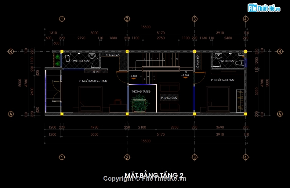 autocad nhà phố 3 tầng 5x15.5m,hồ sơ bản vẽ nhà phố hiện đại,bản vẽ file cad nhà 3 tầng,full bản vẽ nhà phố 3 tầng rộng 5m