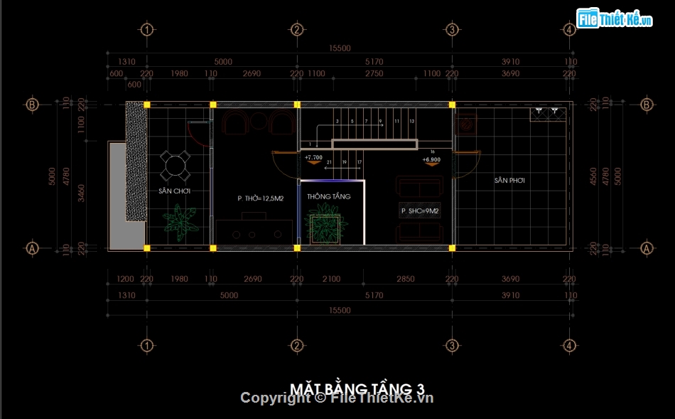 autocad nhà phố 3 tầng 5x15.5m,hồ sơ bản vẽ nhà phố hiện đại,bản vẽ file cad nhà 3 tầng,full bản vẽ nhà phố 3 tầng rộng 5m