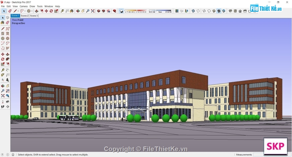 Trụ sở làm việc 4 tầng,file su trụ sở làm việc,trụ sở làm việc file su,sketchup trụ sở làm việc,file sketchup trụ sở làm việc