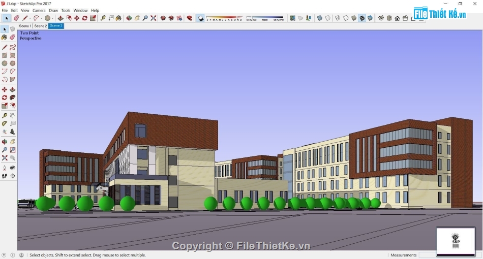 Trụ sở làm việc 4 tầng,file su trụ sở làm việc,trụ sở làm việc file su,sketchup trụ sở làm việc,file sketchup trụ sở làm việc