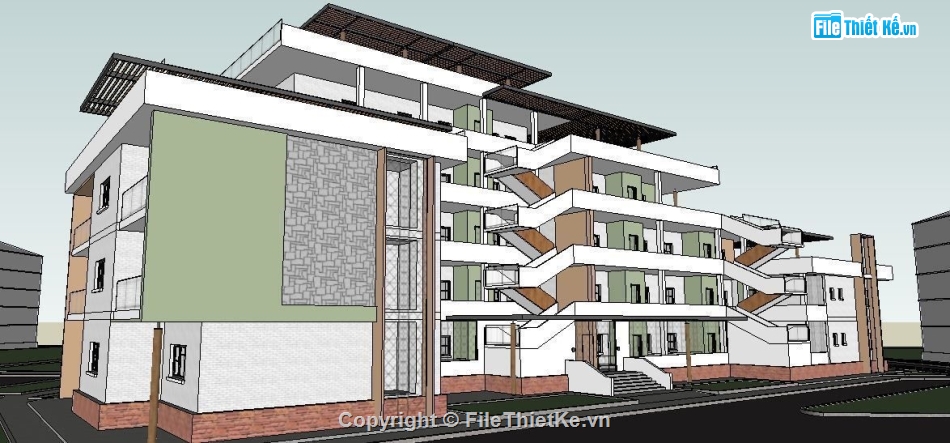 Trụ sở làm việc 5 tầng,File su trụ sở làm việc,Trụ sở làm việc 5 tầng file su,sketchup trụ sở làm việc,trụ sở làm việc model su