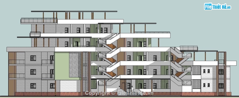 Trụ sở làm việc 5 tầng,File su trụ sở làm việc,Trụ sở làm việc 5 tầng file su,sketchup trụ sở làm việc,trụ sở làm việc model su