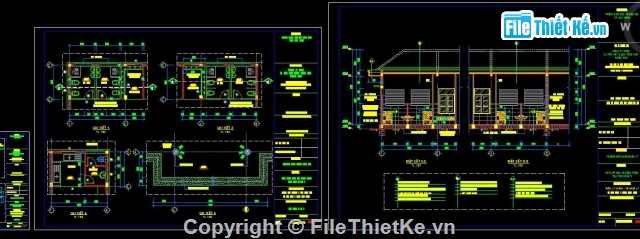 Trường mẫu giáo,1 tầng 6.2x29.4m,Trường mầm non,file cad trường mầm non,bản vẽ trường mầm non