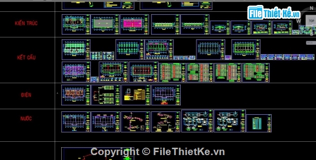 Trường mẫu giáo,1 tầng 6.2x29.4m,Trường mầm non,file cad trường mầm non,bản vẽ trường mầm non