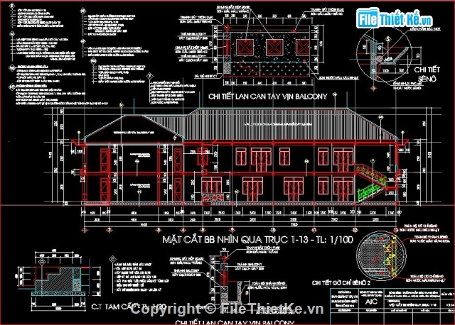 kết cấu trường mẫu giáo,bản vẽ trường mẫu giáo Thanh Bình,kiến trúc trường mẫu giáo