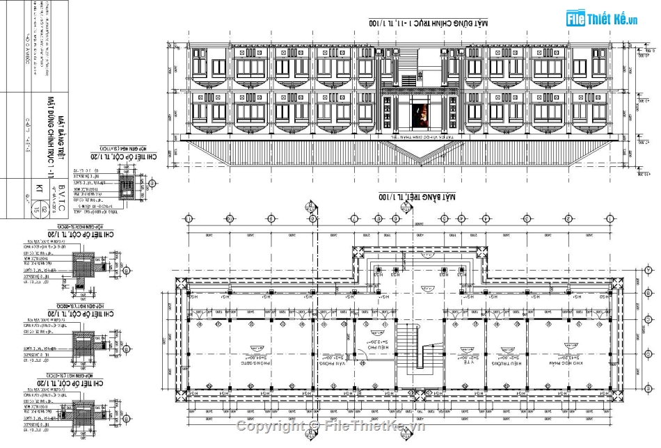 Bản vẽ trường tiểu học,Bản vẽ trường tiểu học An Phước,Bản vẽ trường tiểu học đẹp