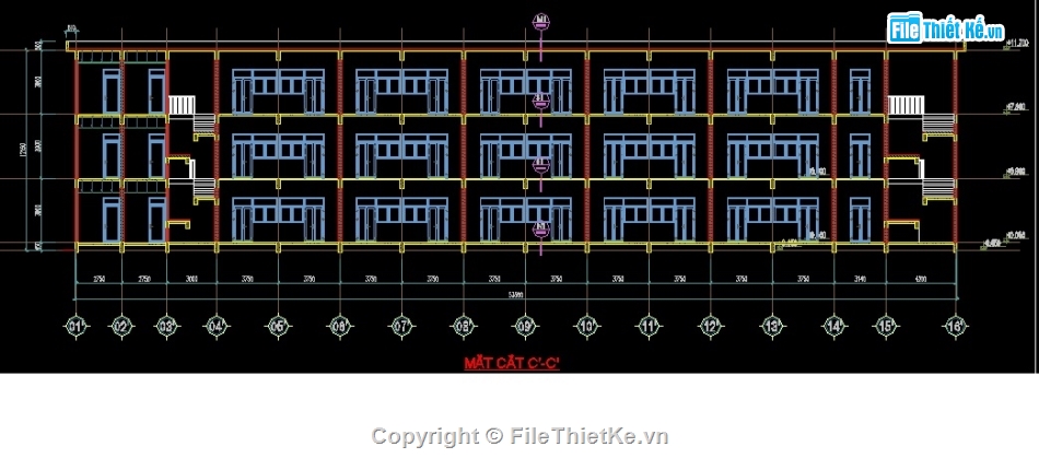 bản vẽ trường học,xây dựng dân dụng,sau thẩm định