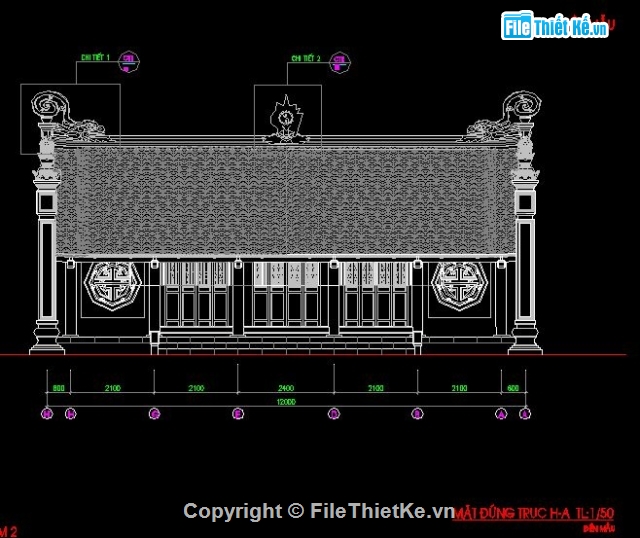 Bản vẽ đền mẫu,bản vẽ đền thờ,đền thờ,đền danh nhân