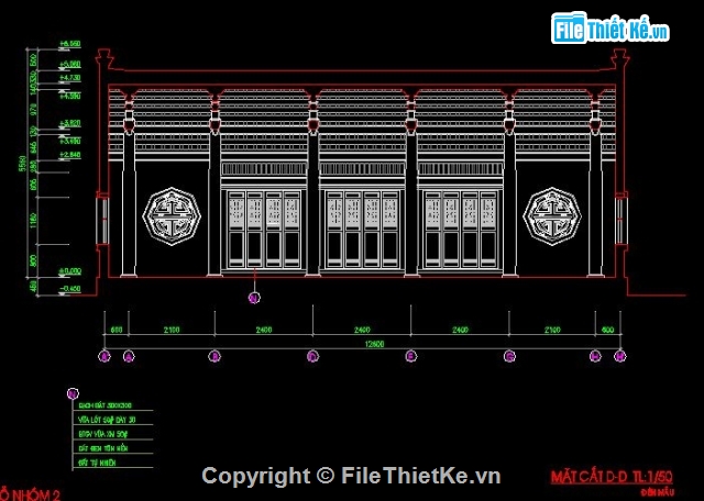 Bản vẽ đền mẫu,bản vẽ đền thờ,đền thờ,đền danh nhân