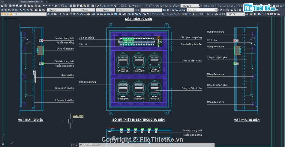Bản vẽ thiết kế tủ điện DB,file dwg tủ điện tạm công trường,Bản vẽ thiết kế tủ điện,Bản vẽ tủ điện Solar,Tủ điện kWh,Tủ công tơ điện 1 pha
