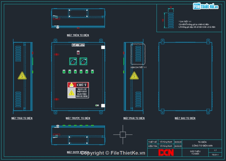 Bản vẽ thiết kế tủ điện DB,file dwg tủ điện tạm công trường,Bản vẽ thiết kế tủ điện,Bản vẽ tủ điện Solar,Tủ điện kWh,Tủ công tơ điện 1 pha