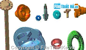 cụm cầu sau,bản vẽ cụm cầu,cụm may ơ,cụm cầu sau chủ động