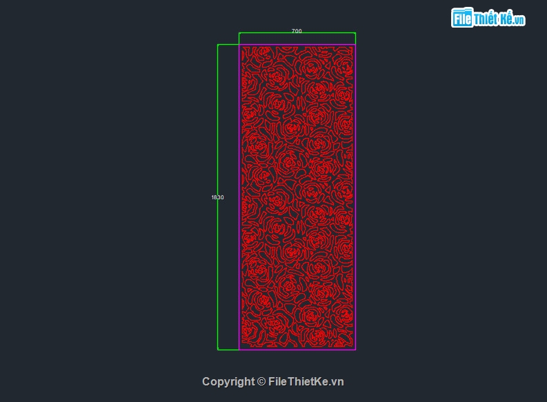 Vách ngăn cnc file dxf,Vách hoa cnc file dxf,vách ngăn hoa hồng cnc dxf,vách cnc,vách hoa hồng