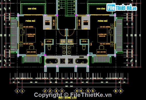 Villa hội an,villa 2 tầng,cad villa 2 tầng