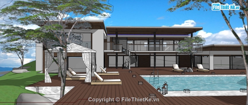 3d nhà nghỉ dưỡng,sketchup nhà nghỉ dưỡng,model su nhà nghỉ dưỡng,file sketchup nhà nghỉ dưỡng