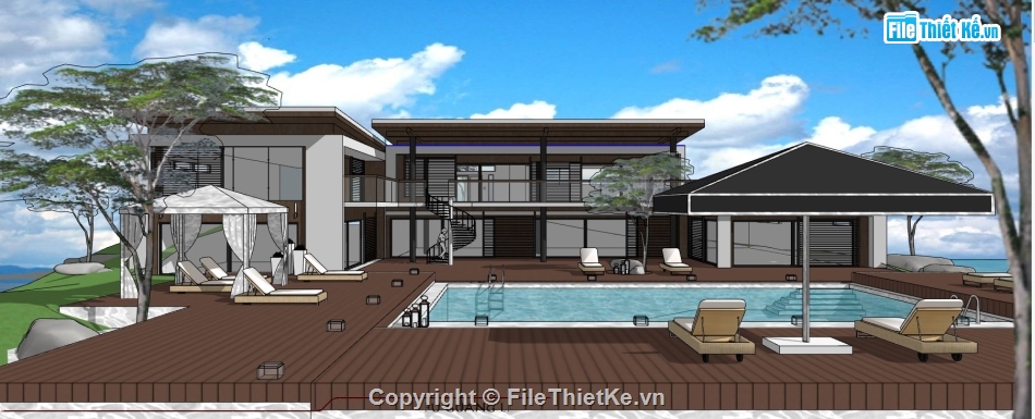 3d nhà nghỉ dưỡng,sketchup nhà nghỉ dưỡng,model su nhà nghỉ dưỡng,file sketchup nhà nghỉ dưỡng