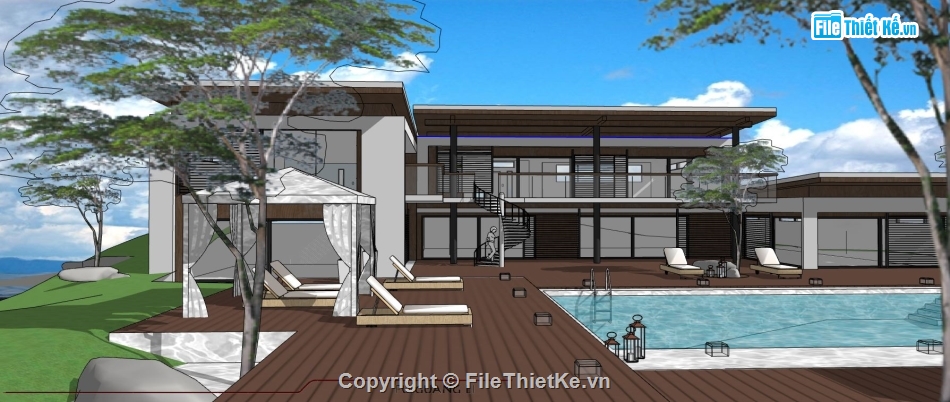 3d nhà nghỉ dưỡng,sketchup nhà nghỉ dưỡng,model su nhà nghỉ dưỡng,file sketchup nhà nghỉ dưỡng